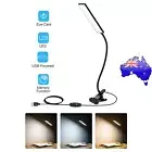LED Desk Lamp with Clamp Eye-Care Table Bedside Study Reading Light AU Stock