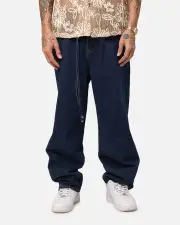 [XXIII] Xxiii Tie Lace Baggy Jeans Stonewash Indigo - Size 28 28 Stonewash Indig