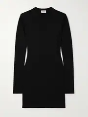 [SAINT LAURENT] SAINT LAURENT - Knitted Mini Dress - Black - M M Black
