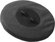 Black Folding Seat Pad - Waterproof Telescopic Stool Cushion with Thick Oxford Cloth Cover, Portable Round Chair Mat for Outdoor Picnic, Hiking, Travel, Garden, Office, Extra Comfort Seating Solution