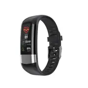 Smart Bracelet Sports Pedometer Waterproof Monitoring Heart Rate Blood Pressure Healthy Multi-function ECG Bracelet-Black