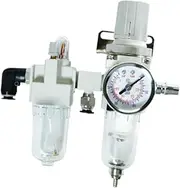 LeeQinersw Air Compressor Water Oil Separator Tyre Changer Oil Water Regulator Easy to Install Professional Air Pressure Regulator Combo, Downward Opening