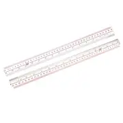 Straight Ruler 40cm 16Inch Metric Measuring Tool 2pcs
