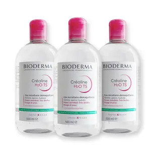 BIODERMA 貝膚黛瑪 高效潔膚液 潔膚水 卸妝水【TS加強保濕】 500ml 3入組 乾敏肌