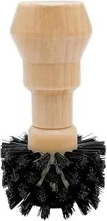 [AIMALL] Espresso Machine Cleaning Brush, 360° Omni-Directional Portafilter Brush, Ergonomic Wooden Handle, Suitable for 49-58mm Powder Cups