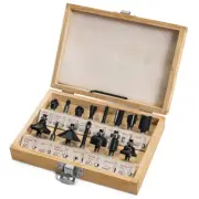 Stark USA 15 Pc Router Bit Set Wood Working 1/4" Shank Roman ogee Tools Routers