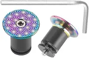 Handlebar End Caps | Adjustable Aluminum Alloy Handlebar End Caps Accessories for Cycling, Motorcycle, Camping and Outdoor Activities