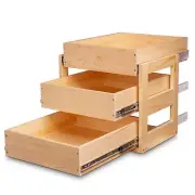 Pull Out Drawers For Cabinets, 20''W×21''D×19''H Soft Close Slide Out Wood Sh...