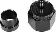 Labymos Aluminum Hardline Fitting, 8 an Female Tube Nut and Sleeve for 1/2'' OD Aluminum Tubing, 1 Set