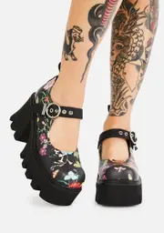 [Lamoda] Watch Me Bloom Platform Mary Janes