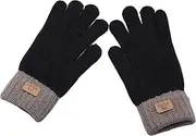 [Xolixorium] Women's Warm Winter Touchscreen Gloves – Fleece Lined with 9cm Elastic Cuff, 22.5cm Length – Ideal for Smartphone Use, Driving, Outdoor Activities