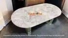 24"x48" Pink Rose Quartz Stone Sofa Dining Table Crystal Healing Gemstone Decors