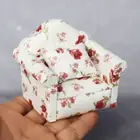 1x Sofa Dollhouse Miniature 1:12 Couch Settee Living Room Accessories Decoration