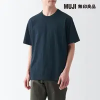 在飛比找momo購物網優惠-【MUJI 無印良品】男有機棉水洗粗織圓領短袖T恤(共10色