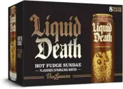 Limited Liquid Death x Van Leeuwen Hot Fudge Sundae Sparkling Water 8-Pack