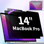 2 Pack Privacy Screen Compatible with MacBook Pro 14 Inch Screen Protector (2021-2024, M1, M2, M3, M4-Model A2442 A2779 A2918 A2992 A3112 A3401), Laptop Privacy Screen Matte Anti Blue Light Glare Film