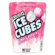 Ice Breakers Cubes Bubble Breeze Chewing Gum 40 Pieces 12 Bottles Free Shipping