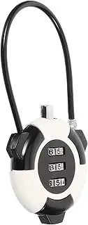 WOONEKY 3- Combination Padlock Heavy Duty Wire Lock Cable for Cabinet Luggage Drawer Security
