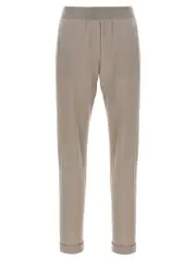 [Brunello Cucinelli] Brunello Cucinelli-Sparkling Pantaloni Grigio-Donna S