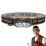 LED USB Rechargeable Headlamp Bright Camping Headband Flashlight Adjustable