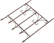 Simulated Garden Fence Vintage Decor Mini Dollhouse Decor Tiny Fences Tiny Fence Adornment Miniature Garden Accessories Miniature Farm Fence Farm Fence Dolls Fence Brown Iron