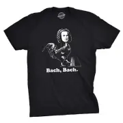 Mens Bach Bach Tshirt Funny Classical Composer Chicken Tee