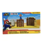 Super Mario Desert Play Set With Interactive Pieces And Mario Figure 3 Pieces