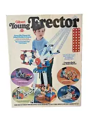 NEW NIB 1973 VINTAGE Gilbert Young Erector Set Large Pieces Gears Building Toys