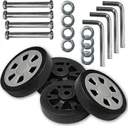 [Miayaya] Suitcase Wheels Replacement 360 Spinner 55x12mm Kits Luggage Travel Wheel Double Accessories Universal Rubber Swivel Trolley Casters Bearings Repair Tools Set Rotating Flexible Quietness 2Pack