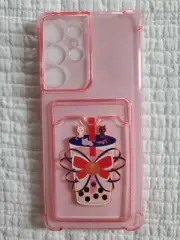 Boba - Cats - Pink Transparent Samsung Galaxy S21 Ultra Case NEW