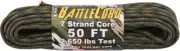 ARM BattleCord Woodland Camo Parachute Cord Camo 50 ft Length