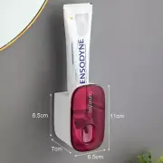 Wall-Mounted Automatic Toothpaste Dispenser with Toothbrush Holder – No Drill