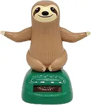 Solar Powered Car Ornaments Wobbly Head Toys for Dashboard | Solar Powered Shaking Doll, Sloth Dancing Sloth for Car, Table, in