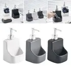 Empty Hand Soap Dispenser with Pump Storage Jar for Bathroom Liquid Soap