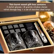 Whiskey Set Gifts with Whiskey Stones & Whiskey Glasses Set of 2