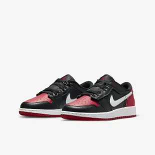 【NIKE 耐吉】籃球鞋 運動鞋 AIR JORDAN 1 LOW FLYEASE GS 男鞋 女鞋 大童 黑紅(DN4639066)