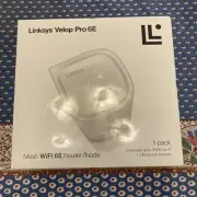 Linksys Velop Pro 6E Wi-Fi Mesh Router 1 pack - White. BRAND NEW SEALED