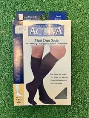Activa Men Dress Knee Compression Socks 15-20 mmhg Supports Therapy Therapeutic