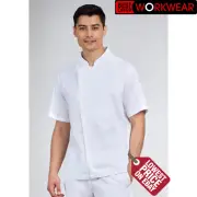 Biz Care Mens Alfresco Short Sleeve Chef Jacket CH330MS
