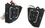 Pexorin Car Cruise Control Button, for VW, for Jetta, for MK6, for Touran, for Caddy, 2011 2012 2013 2014 Multi-Function Audio Phone Volume Steering Wheel Button Switch Car Steering Wheel Switch Kit