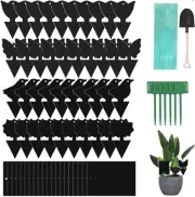 60 Pack Sticky Dual-Sided Gnat Traps with Punch Hole,Fungus Gnat Non-Toxic and O