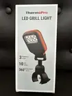 ThermoPro Led Grill Light 3 Brightness Levels 360 Adjustable Arms 3AAA Battery