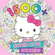 Horizon Group USA Hello Kitty Sticker Book, Sticker Set, Hello Kitty Stickers, Great for On The Go and Independent Play, Arts & Crafts Supplies for Kids Ages 6, 7, 8, 9
