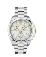Versace Womens Medusa Chrono Stainless Steel 40mm Bracelet Fashion Watch