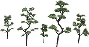 [ABOOFAN] 5pcs Miniature Scenery Trees for Model Building Fake Trees for Train Layouts Zen Gardens Realistic Spruce Inserts for Dioramas Architectural Models