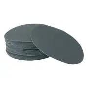 Sandpaper Round 180x180mm 400 Grit 50 Pcs Black Hook & Loop Sanding Sheets
