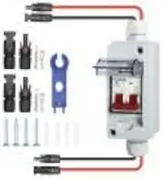 500V 32A 1 in 1 out 1 String PV Combiner Box, PV DC Isolation Switch Outdoor Waterproof Solar Combiner Box