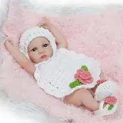 Terabithia 10inch Mini Cute Lifelike Reborn Baby Dolls Washable for Girl