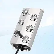 Mist Maker Fogger 6 Head, Ultrasonic Mist Fogger with Power Supply, Mist Maker Fogger Water Fountain, Water Proof Ultrasonic Mister for Landscape Garden