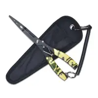 在飛比找蝦皮購物優惠-多功能Luya鉗子SS 420鋼製釣魚鉗子釣魚配件魚嘴鉗子鉤